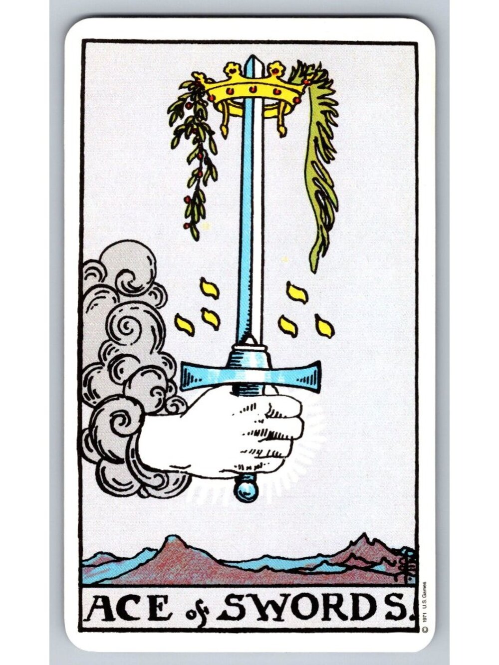 Rider Waite Tarot Cards Lot Suit of Swords U.S. Games Systems Stamford CT 1971 - Picture 2 of 16